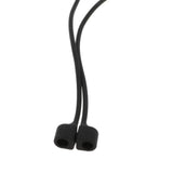Maxbell Silicone Protective Cover Case with Metal Keychain for Apple AirPods Black