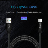 Maxbell USB Type C Data Sync Fast Charging Cable for Android pink