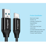 Maxbell USB Type C Data Sync Fast Charging Cable for Android pink