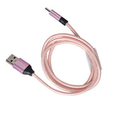 Maxbell USB Type C Data Sync Fast Charging Cable for Android pink