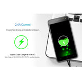 Maxbell Micro USB Data Sync Fast Charging Cable for Android gold