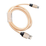 Maxbell Micro USB Data Sync Fast Charging Cable for Android gold