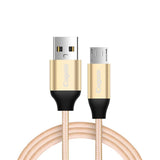 Maxbell Micro USB Data Sync Fast Charging Cable for Android gold