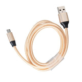 Maxbell Micro USB Data Sync Fast Charging Cable for Android gold