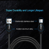 Maxbell Micro USB Data Sync Fast Charging Cable for Android gold