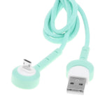 Maxbell Mobile Phone USB Cable Holder Elbow Charging Cable for Android Phones green