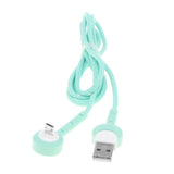 Maxbell Mobile Phone USB Cable Holder Elbow Charging Cable for Android Phones green