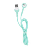 Maxbell Mobile Phone USB Cable Holder Elbow Charging Cable for Android Phones green