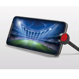 Maxbell Mobile Phone USB Cable Holder Elbow Charging Cable for Android Phones white