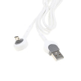 Maxbell Mobile Phone USB Cable Holder Elbow Charging Cable for Android Phones white
