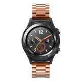 Maxbell 20mm Stainless Steel Alternate Watch Band Strap for Smart Watch Rose gold