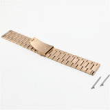 Maxbell 20mm Stainless Steel Alternate Watch Band Strap for Smart Watch Rose gold