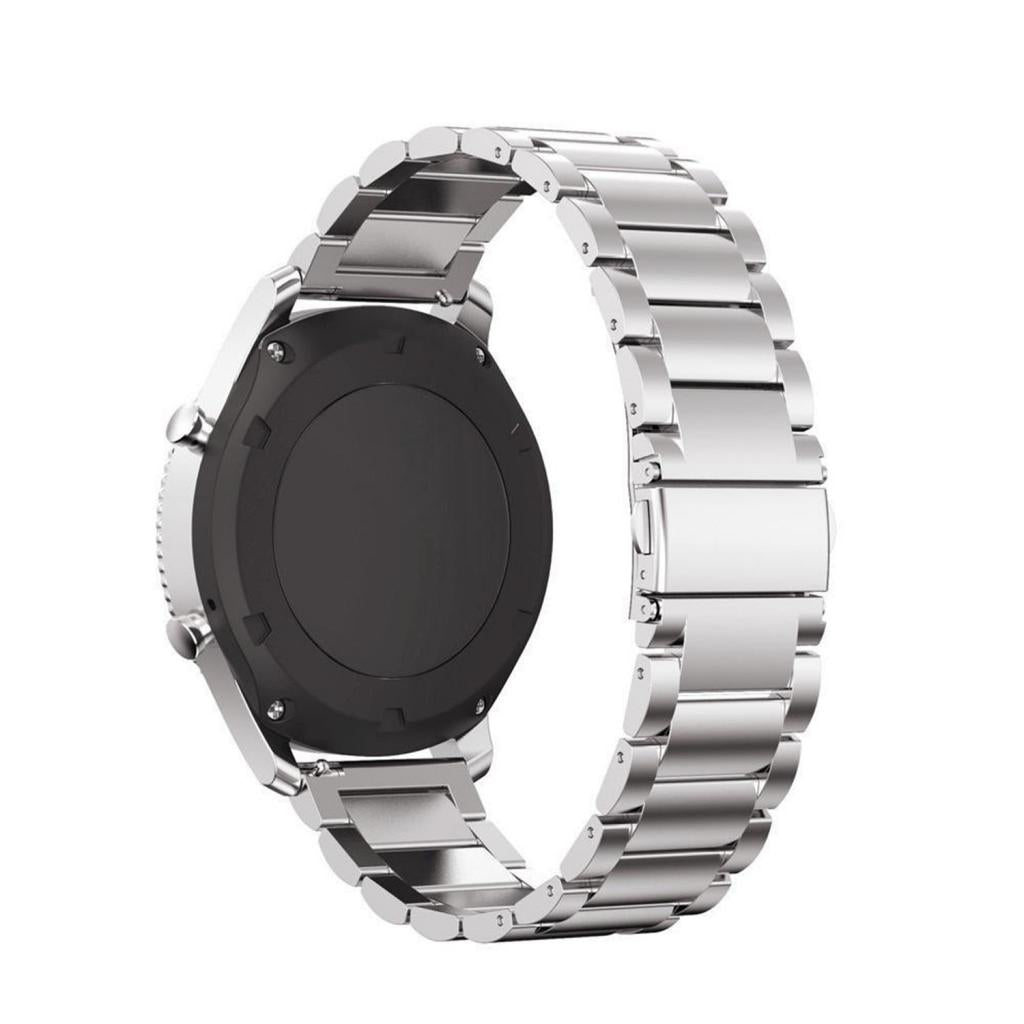 Max 20mm Stainless Steel Alternate Watch Band Strap for Smart Watch silver