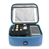 Max Portable Power Bank Case Storage USB Hard Disk Protector Pouch blue