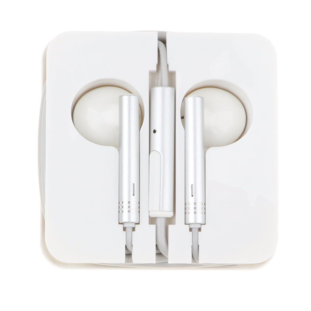 Max Universal Wire Control In-ear Headphones for Apple Huawei Xiaomi  silver