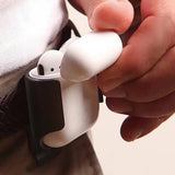 Maxbell Belt Clip Shockproof Protective  Cover For AirPods Charging Case White