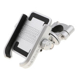 Max Motorcycle Bike Aluminum Phone Handlebar Mount Holder for Phone silver