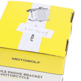 Max Motorcycle Bike Aluminum Phone Handlebar Mount Holder for Phone silver