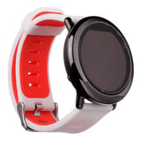 Maxbell 22mm Alternate Silicone Watch Strap Watch Band for AMAZFIT White and Red