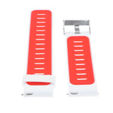 Maxbell 22mm Alternate Silicone Watch Strap Watch Band for AMAZFIT White and Red