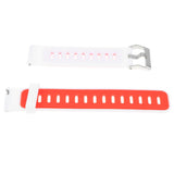 Maxbell 22mm Alternate Silicone Watch Strap Watch Band for AMAZFIT White and Red