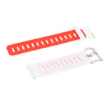 Maxbell 22mm Alternate Silicone Watch Strap Watch Band for AMAZFIT White and Red