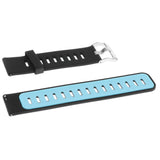 Maxbell 22mm Alternate Silicone Watch Strap Watch Band for AMAZFIT Black and Blue