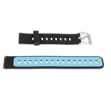 Maxbell 22mm Alternate Silicone Watch Strap Watch Band for AMAZFIT Black and Blue