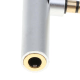 Maxbell 3.5MM Right-Angled Stereo Audio Cable 90 Degree for Car,Apple iPhone, iPod, iPad,Samsung,Smartphones,Tablets and Speakers Silver