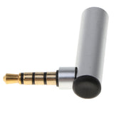 Maxbell 3.5MM Right-Angled Stereo Audio Cable 90 Degree for Car,Apple iPhone, iPod, iPad,Samsung,Smartphones,Tablets and Speakers Silver