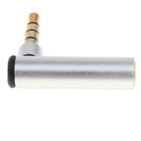 Maxbell 3.5MM Right-Angled Stereo Audio Cable 90 Degree for Car,Apple iPhone, iPod, iPad,Samsung,Smartphones,Tablets and Speakers Silver