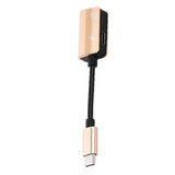 Max 2 in 1 Type C to 3.5mm Charger Audio Adapter Headphone USB C Cable Gold
