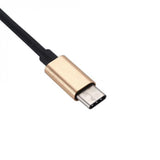 Max 2 in 1 Type C to 3.5mm Charger Audio Adapter Headphone USB C Cable Gold