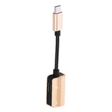 Max 2 in 1 Type C to 3.5mm Charger Audio Adapter Headphone USB C Cable Gold