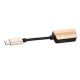 Max 2 in 1 Type C to 3.5mm Charger Audio Adapter Headphone USB C Cable Gold