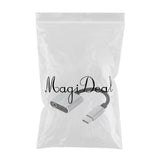 Max 2 in 1 Type-C To 3.5mm AUX Audio Headphone Adapter Charger Cable Silver