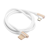Max Micro USB Cable Charging Bent Charge Data Mobile Phone Cable white