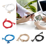 Max Micro USB Cable Charging Bent Charge Data Mobile Phone Cable white