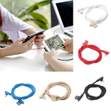 Max Micro USB Cable Charging Bent Charge Data Mobile Phone Cable white