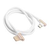 Max Micro USB Cable Charging Bent Charge Data Mobile Phone Cable white