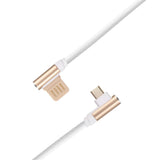 Max Micro USB Cable Charging Bent Charge Data Mobile Phone Cable white