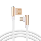 Max Micro USB Cable Charging Bent Charge Data Mobile Phone Cable white