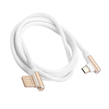 Max Micro USB Cable Charging Bent Charge Data Mobile Phone Cable white