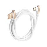 Max Micro USB Cable Charging Bent Charge Data Mobile Phone Cable white