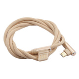 Max Micro USB Cable Charging Bent Charge Data Mobile Phone Cable gold