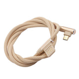 Max Micro USB Cable Charging Bent Charge Data Mobile Phone Cable gold