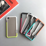 Max Soft Silicone Anti-drop Protection Case For iphone 7P/8P Rose red and black