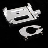 Max Aluminum Alloy Bicycle Handle Phone Mount Handlebar Holder Extender silver