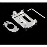 Max Aluminum Alloy Bicycle Handle Phone Mount Handlebar Holder Extender silver