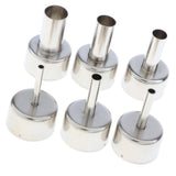 Max 6 Pack Universal 858 Heat Gun Nozzle Hot Air Desoldering Station Gun Mouth